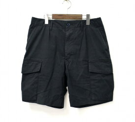 【中古】 BRU NA BOINNE (ブルーナボイン) フランクショーツ 1 MIDNIGHT 7143 STRIPE ストライプ CARGO SHORTS カーゴショーツ SHORT PANTS ショートパンツ HALF ハーフ 短パン MADE IN JAPAN 日本製