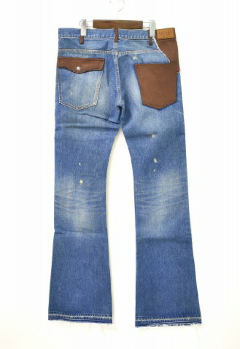 楽天市場】【新品】 UTAKI (ウタキ) RE-MAKE FLARE DENIM PANTS INDIGO 