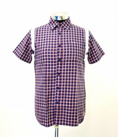 【新品】 SWAGGER (スワッガー) TARTAN CHECK S/S SHIRTS タータンチェック半袖シャツ RED×NAVY M