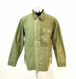 【中古】 BEDWIN & THE HEARTBREAKERS (ベドウィン&ザ・ハートブレイカーズ) USMC COVERALL JACKET "NICK" ミリタリーカバーオールジャケット 3 OLIVE 長袖 MADE IN JAPAN 日本製 アーミー ワーク