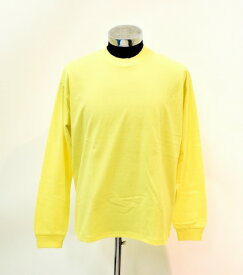 【中古】 BEDWIN & THE HEARTBREAKERS (ベドウィン&ザ・ハートブレイカーズ) GOAT L/S TEE SHIRT ゴートロングスリーブTシャツ S YELLOW T-SHIRT クルーネック 無地 長袖