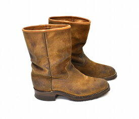 【新品同様】 IrregulaR by ZIP STEVENSON （イレギュラー バイ ジップスティーブンソン）VINTAGE SUEDE PECOS BOOTS　 カスタム ヴィンテージ スウェード ペコス ブーツ REMAKE リメイク スエードブーツ Beige 9 HTC ウエスタンブーツ【未使用】【中古】