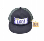 【新品】 Sugar&Co.（シュガーアンドコー）SUGAR BABIES MESH CAP シュガーベイビー メッシュキャップ 帽子 SGR-CAP03 ワッペン LOGO ロゴ ハット BLACK FREE シュガーアンドカンパニー シュガーベイビーズ 抗菌素材 MADE IN JAPAN