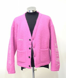 �y�V�i�z SEVESKIG (�Z���V�O) Maromi Cardigan Shirt SH-SV-NYA-1005 �E�[�� ���w�A �J�[�f�B�K�� �V���c ���� L/S LOGO ���S �h�J WOOL ���q PINK MEDIUM M MADE IN JAPAN �R���N�V���� ������� �X�g���[�g �A���J�W 