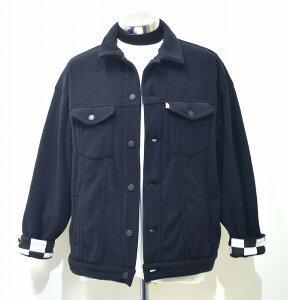 �y�V�i�z JACKSON MATISSE (�W���N�\���}�e�B�X) RECYCLED POLYESTER FLEECE Trucker Jacket ���T�C�N�� �|���G�X�e�� �t���[�X �g���b�J�[ �W���P�b�g BLACK L CHECKER �`�F�b�J�[ �s���͗l �u���]�� ���{�� �X�g