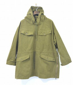 �y�V�i�z Mr.GENTLEMAN �i�~�X�^�[�W�F���g���}���j MILITARY PULLOVER COAT �~���^���[�v���I�[�o�[�R�[�g �t�[�h �A�m���b�N�p�[�J�[ KHAKI NO:MGJ-OT08�@M�@MISTERGENTLEMAN �A�E�^�[ �W���P�b�g �X�g���[�g 