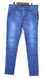 【新品】 CRUCE＆Co. (クルーチェ アンド コー) × DIET BUTCHER SLIM SKIN （ダイエットブッチャースリムスキン）6P DAMAGED DENIM PANTS 6ポケットダメージデニムパンツ L　INDIGO JEANS ジーンズ　コラボ