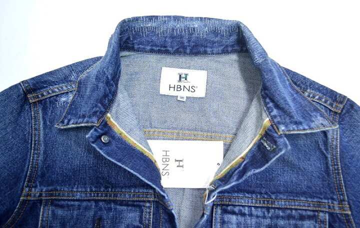 楽天市場】【新品】HABANOS （ハバノス） HBNS REPAIR DENIM JACKET 