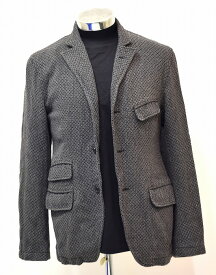 【中古】ENGINEERED GARMENTS (エンジニアードガーメンツ) Andover Jacket - Jacquard アンドーバー ジャケット ジャガード GREY S TAILORED テーラード 旧タグ 3ボタン 段返り トラッド アメトラ 米国製 エンジニアド ネペンテス 定番 人気 Workワーク Military ミリタリー
