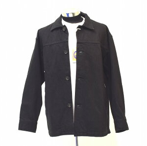 �y�V�i�zSugar&Co. (�V���K�[�A���h�J���p�j�[�jGentle Coat �W�F���g���R�[�g BLACK L ���{�� �J�[�R�[�g �J�o�[�I�[�� Jacket Coverall ���[�N�W���P�b�g Work �Z�����B�b�` �Ԏ� �A���J�W �X�g���[�g Str