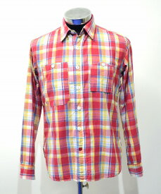 【中古】ENGINEERED GARMENTS (エンジニアードガーメンツ) Work Shirt ワークシャツ RED CHECK S L/S Plaid プレイド チェック 長袖 MADE IN USA 米国製 NEW YORK アメカジ おしゃれ 定番 ストリート アイビー アメトラ Military ミリタリー トラッド エンジニアド SURF
