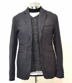 【中古】ENGINEERED GARMENTS (エンジニアードガーメンツ) Andover Jacket - Wool アンドーバー ジャケット ウール charcoal S TAILORED テーラード 旧タグ 3ボタン 段返り トラッド アメトラ 米国製 エンジニアド ネペンテス 定番 人気 Workワーク Military ミリタリー