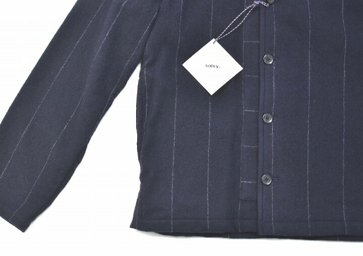 楽天市場】【新品】 salvy; (サヴィー) BRUSHED STRIPE PAJAMA JACKET 