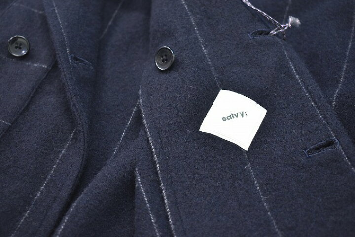 楽天市場】【新品】 salvy; (サヴィー) BRUSHED STRIPE PAJAMA JACKET 