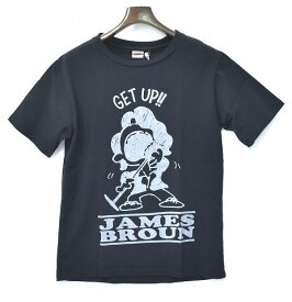 【新品】 FROM THE GARRET （フロムザギャレット） JAMES BROUN KURRY TEE 　ジェームスブラウン クルーネックプリントTシャツ S/S T-SHIRT コラボ BLACK S