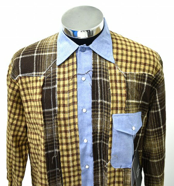楽天市場】【新品】 SEVESKIG (セヴシグ) VINTAGE UPSYCLE SHIRT TYPE 