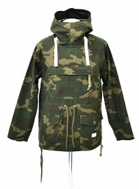 【美中古】 BEDWIN & THE HEARTBREAKERS (ベドウィン&ザ・ハートブレイカーズ) ANORAK PULLOVER PARKA "MACNEIL"　CAMO アノラックパーカ プルオーバー 迷彩 フード ミリタリージャケット 軍 CORDURA 2　【中古】アーミー