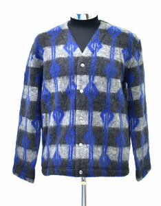 �y�V�i�z FAR EASTERN ENTHUSIAST (�t�@�[ �C�[�X�^�� �G���X�[�W�A�X�g) DUMBSAINT MOHAIR CARDIGAN ���w�A�J�[�f�B�K�� KNIT �j�b�g �Z�[�^�[ BLUE×PT ���� F.E.E�@L�@�������@LOST HILLS�@���X�g�q���Y ������