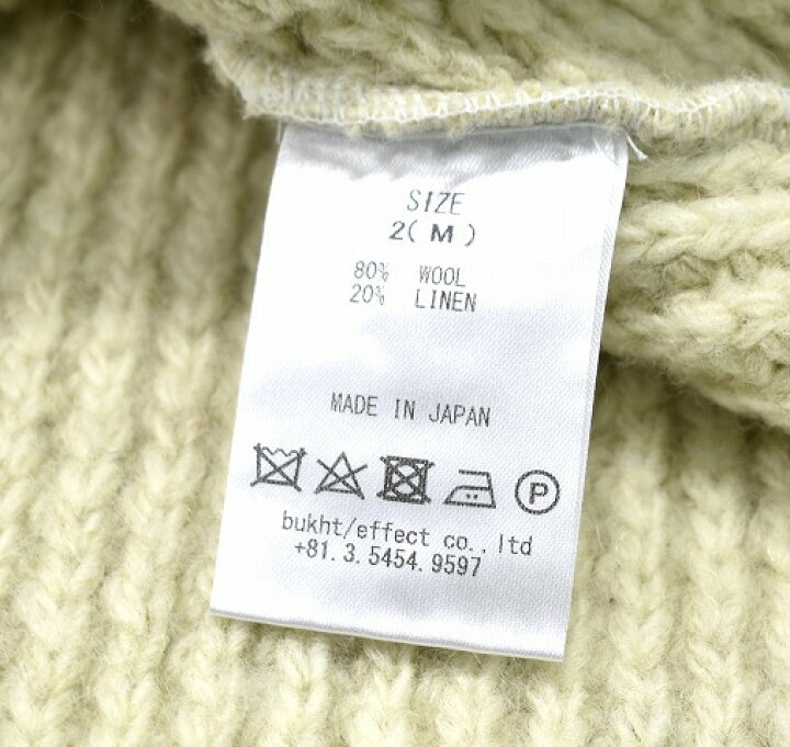 楽天市場】【新品】 bukht (ブフト) RIB TTN KNIT リブ タートルネック 