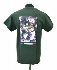 【新品】 LABRAT (ラブラット) × Better Gift Shop (ベターギフトショップ) PRINT CREW NECK S/S Tee ロゴ バックプリント アニメ プリント 半袖 Tシャツ T-SHIRT FOREST GREEN L コラボ 別注