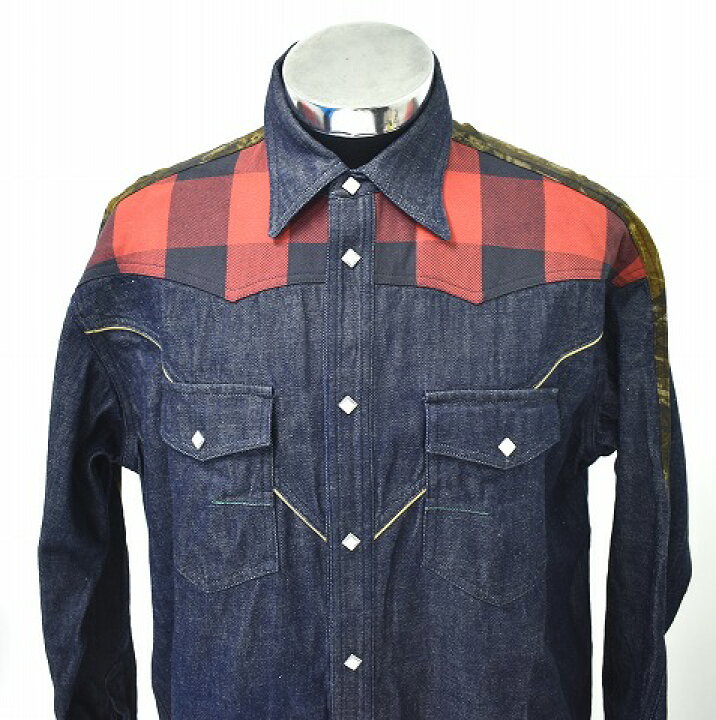 楽天市場】【新品】 FACETASM （ファセッタズム） WESTERN DENIM SHIRT 