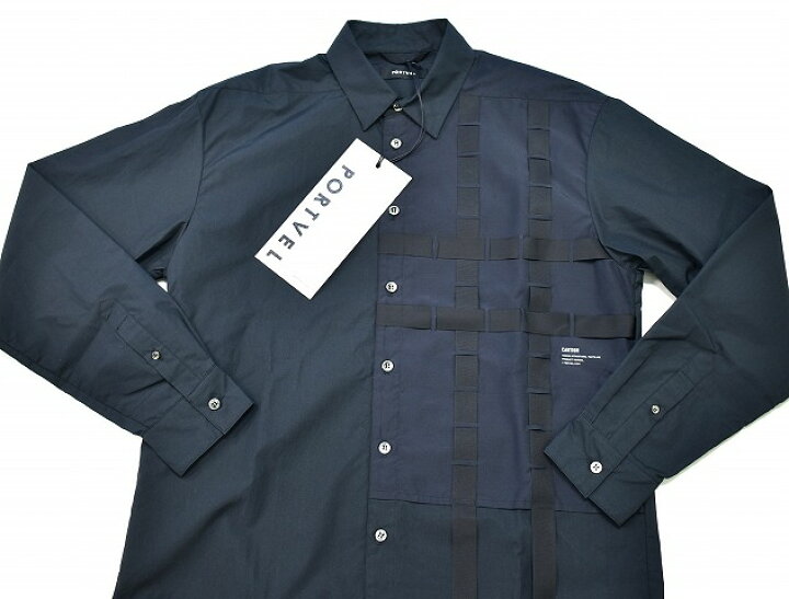 楽天市場】【新品】 PORTVEL (ポートヴェル) PERFORATIONS SHIRT 