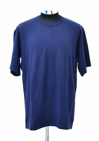 【新品】 juha (ユハ) HALF SLEEVE OVER TEE ハーフスリーブオーバーTシャツ クルーネックT-SHIRT カノコ 5分袖 カットソー NAVY 1　MADE IN JAPAN