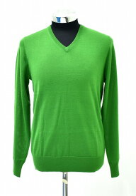 【新品】 MISTERGENTLEMAN (ミスタージェントルマン) V-NECK KNIT SWEATER Vネックニットセーター MG-KN02 長袖 青山 Mr.GENTLEMAN GREEN S