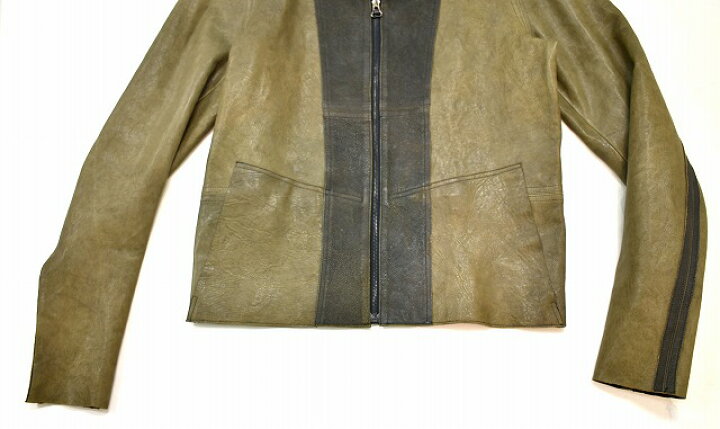 楽天市場】【中古】ODYN VOVK（オーディブック）Hoodie Leather Jacket 