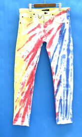 【新品】 OVERDESIGN (オーバーデザイン) NEW SKINNY TIE DYE [P19101516PT] ニュースキニーパンツ タイダイ デニム 32　デニムパンツ ジーンズ JEANS MADE IN JAPAN