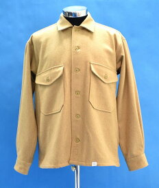 【中古】 BEDWIN & THE HEARTBREAKERS (ベドウィン&ザ・ハートブレイカーズ) L/S CPO SHIRT "CLYDE" 長袖ウールシャツ ミリタリーシャツ シーピーオー カバーオール シャツジャケット CAMEL　3