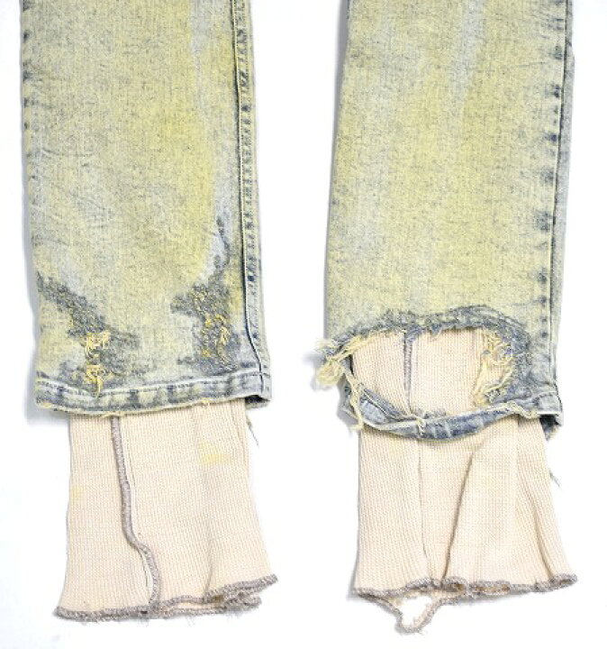 楽天市場】【新品】 SUB-AGE. (サベージ) THERMAL LAYERED CRASH DENIM 