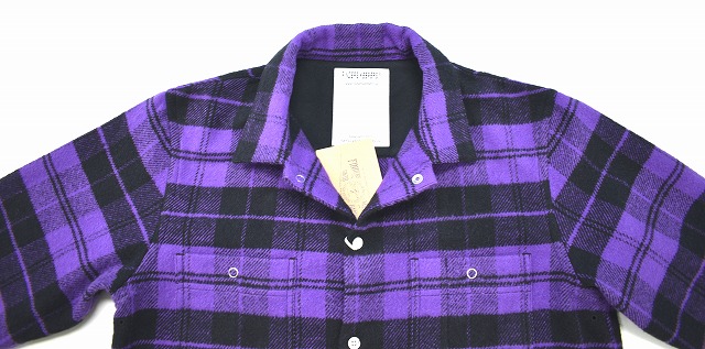 【新品】 Finders Keepers （ファインダーズキーパーズ） FK-Flannel Work Shirt L/S Purple　 フランネルシャツ ワークシャツ 長袖チェックシャツ 4731103 　　MADE IN JAPAN S | used select shop Greed