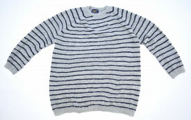 【中古】Knitchy （ニッチー）Wholegarment alpaca long pullover KNIT アルパカ ボーダーロングプルオーバーニットセーター GREY M