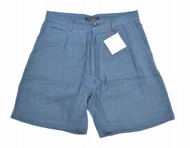 【新品】 Mr.GENTLEMAN (ミスタージェントルマン) LINEN VIYLLA SHORTS リネンショーツ ショートパンツ ハーフパンツ 短パン NIGHT BLUE M　MG14S-SO11 ボトム MISTERGENTLEMAN MADE IN JAPAN おしゃれ