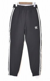 【中古】 adidas Originals (アディダス オリジナルス) WARM UP TRACK PANTS CW1280 ウォームアップ トラックパンツ ボトムス ジョガーパンツ ジャージ 3本ライン ストライプ BLACK S