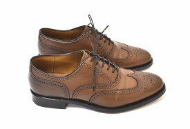 【中古】REGAL （リーガル） 04PR BR　WINGTIP LEATHER SHOES ウイングチップレザーシューズ 革靴 DARK BROWN 24 MADE IN JAPAN