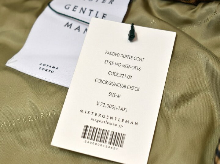 楽天市場】【新品】 MISTERGENTLEMAN (ミスタージェントルマン) PADDED 