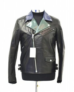�y�V�i�z MISTERGENTLEMAN (�~�X�^�[�W�F���g���}��) COLOR MIX RIDERS JACKET�@LEATHER �J���[�~�b�N�X ���C�_�[�X�W���P�b�g �J�E���U�[ �u���]�� �@Mr.GENTLEMAN MGL-OT16 BLACK M ������� �o�C�J�[ �o�C�N �A��