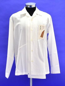 【新品同様】 PORTVEL (ポートヴェル) MOTIF WORK SHIRT モチーフワークシャツ MADE IN JAPAN WHITE 2　NULABEL（ニューレーベル）　【中古】