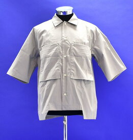 【新品】 PORTVEL (ポートヴェル) S/S SHIRT 半袖シャツ ワイド ワークシャツ GREY 3 MADE IN JAPAN　NULABEL（ニューレーベル）