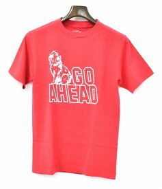 【新品】 STANDARD CALIFORNIA (スタンダードカリフォルニア) SD GO AHEAD TEE ゴーアヘッドTシャツ クルーネック プリントTシャツ 半袖Tシャツ T-SHIRT TEE RED SMALL　S　スタカリ　MADE IN JAPAN エスディー