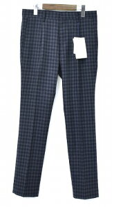 �y�V�i�z Mr.GENTLEMAN �i�~�X�^�[�W�F���g���}���j SET UP CHECK PANTS (EFW-TR09) �Z�b�g�A�b�v�`�F�b�N�p���c �g���E�U�[ NAVY�@S�@�E�[���p���c �X���b�N�X �g���E�U�[�Y