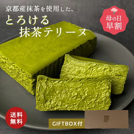 ＼【母の日 早割】クーポンで3,501円／ 抹茶テリーヌ チーズテリーヌ 抹茶味 [約371g]冷凍 ケーキ 送料無料 抹茶ケーキ 抹茶 スイーツ 3000円 なめらか とろける 口溶け ギフト プレゼント 内祝い お返し お返し 誕生日 濃厚 クリスマス ギフト箱 熨斗