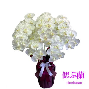 【ポイント5倍マラソン期間限定】お供え 胡蝶蘭 造花 5本立 お盆 初盆 お彼岸 仏壇 御仏前 光触媒