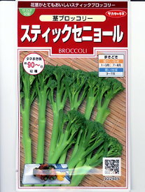 ブロッコリー種　サカタ交配スティクセニョール　　サカタのタネの茎ブロッコリー品種です。種のことならお任せグリーンデポ
