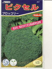 ブロッコリー種　サカタ交配　ピクセル　サカタのタネのブロッコリ品種です。種のことならお任せグリーンデポ