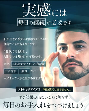 楽天市場 アイクリーム 目の下 たるみ 解消 ストレッチアイズ夜用 1本 約1ヶ月分 目の下のたるみ 保湿 目元クリーム 男性 女性 メンズ レディース 涙袋 ほうれい線 オススメ 健康食品の店グリーンハウス
