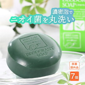 リフレッシングデオドラントソープ 7個 10%OFF 送料無料 【 医薬部外品 】 薬用 石けん ソープ 石鹸 体臭対策 ニオイ対策 加齢 汗 殺菌 洗浄 全身 肌 すっきり さっぱり いい匂い 香り タンニン 柿渋