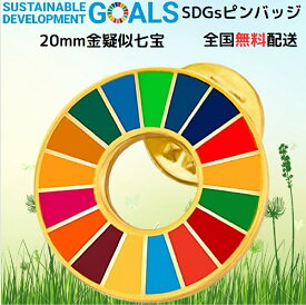 【国連本部公式最新仕様/インボイス制度対応】 SDGs バッジ ミニ【直径20mm小さめ】1個セット 金色疑似七宝焼 sdgsバッチ ピンバッジ ピンバッチ SDGs 国連バッヂ ピンバッジ 企業・会社・団体で急速に採用が始まっています 留め具 3個付き